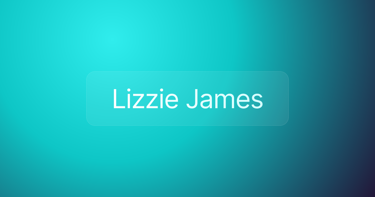 Lizzie James