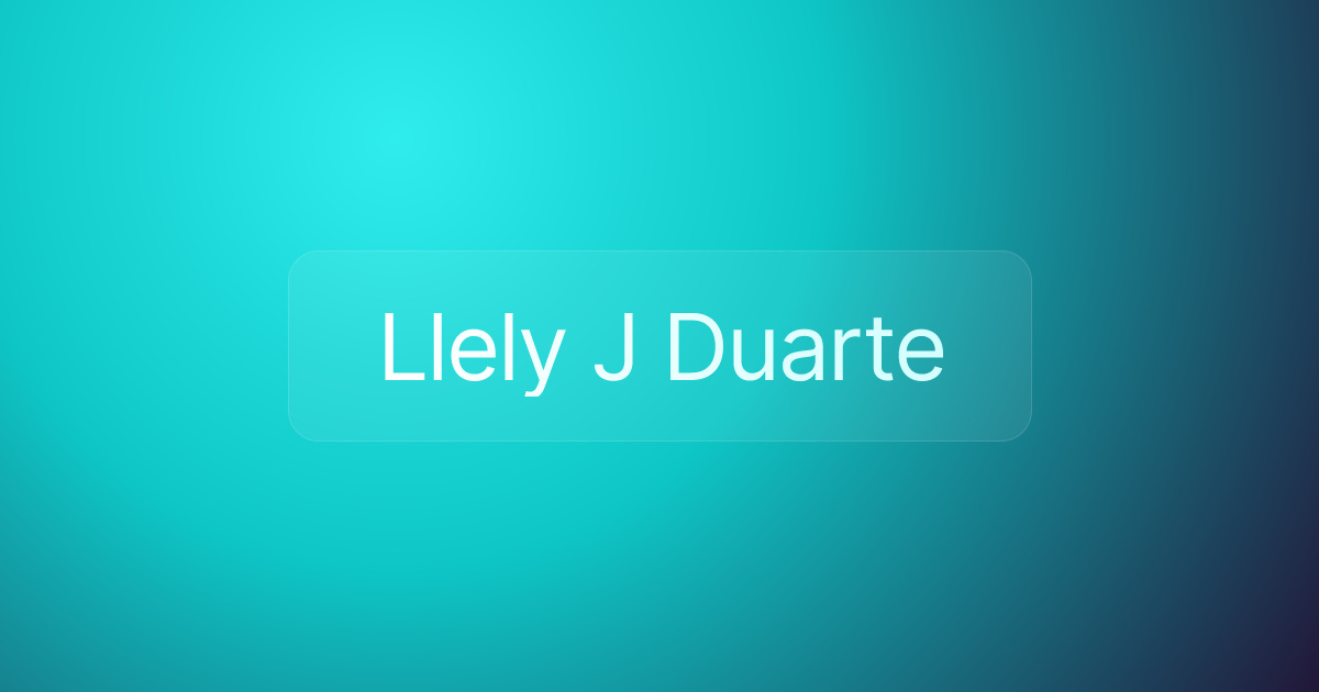 Llely J Duarte