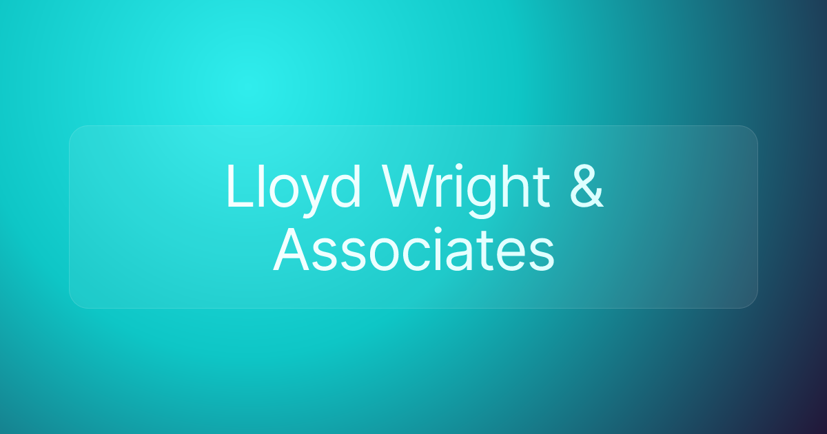 Lloyd Wright & Associates