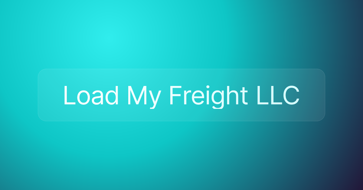 Load My Freight LLC