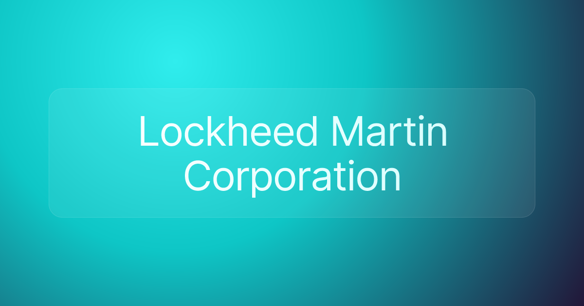 Lockheed Martin Corporation