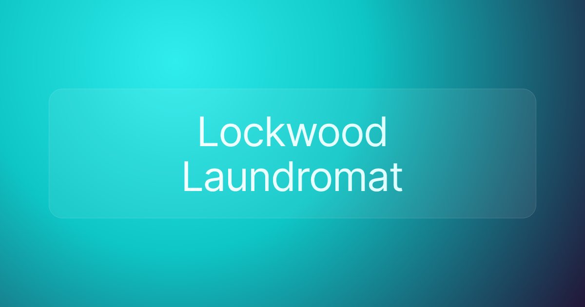 Lockwood Laundromat