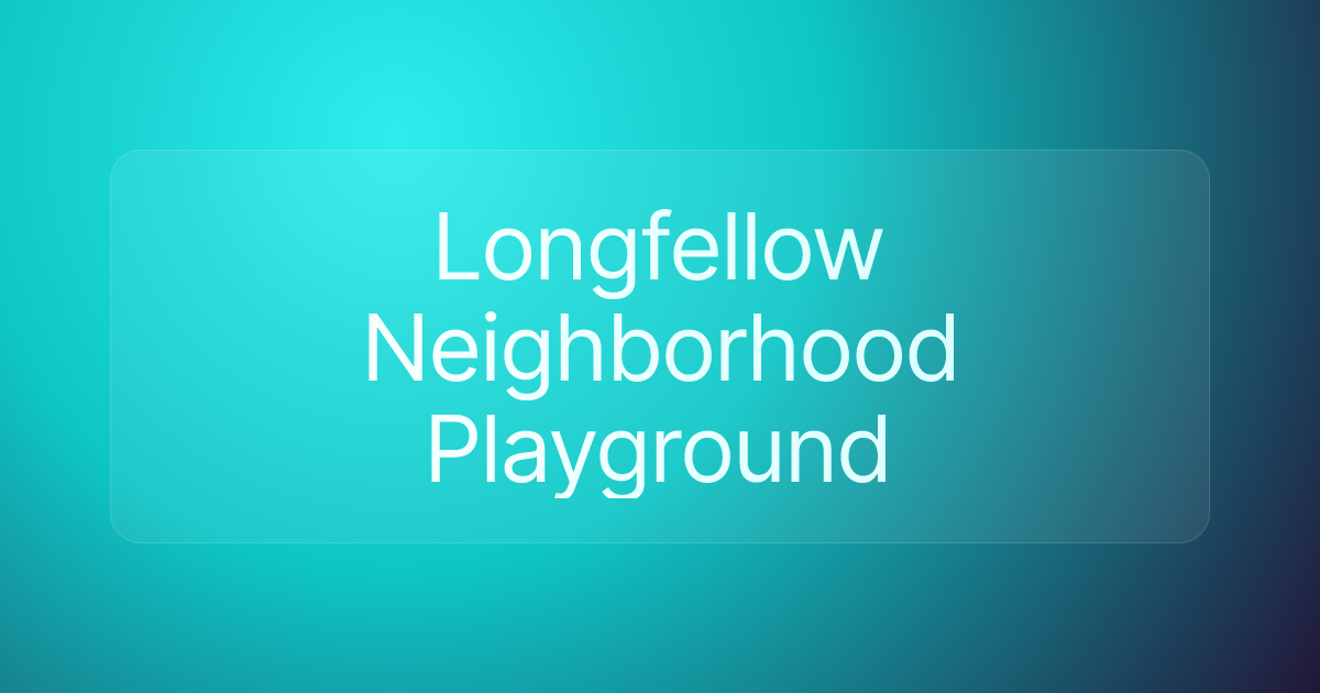 Longfellow Neighborhood Playground