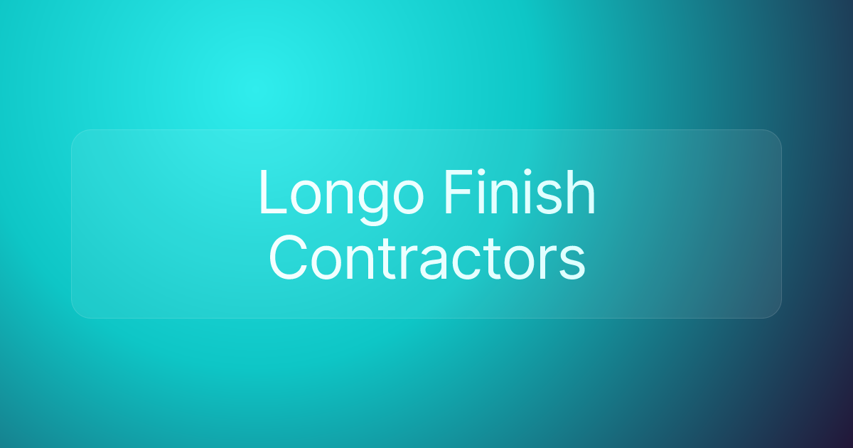 Longo Finish Contractors
