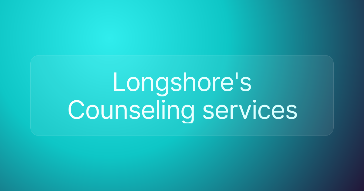 Longshore's Counseling services
