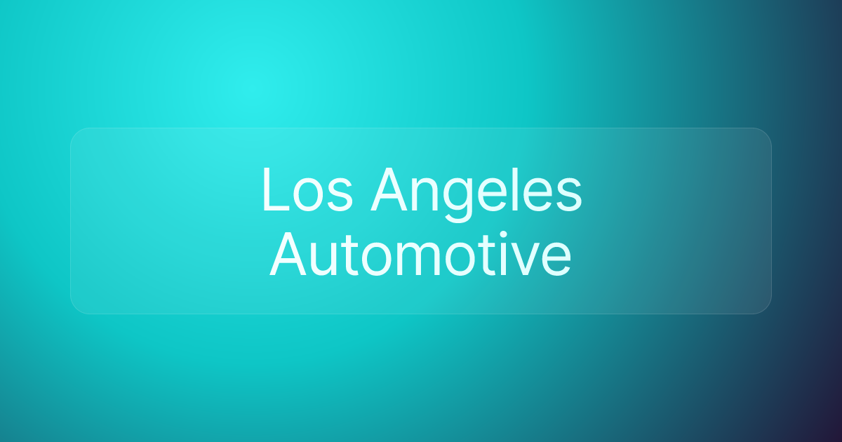 Los Angeles Automotive