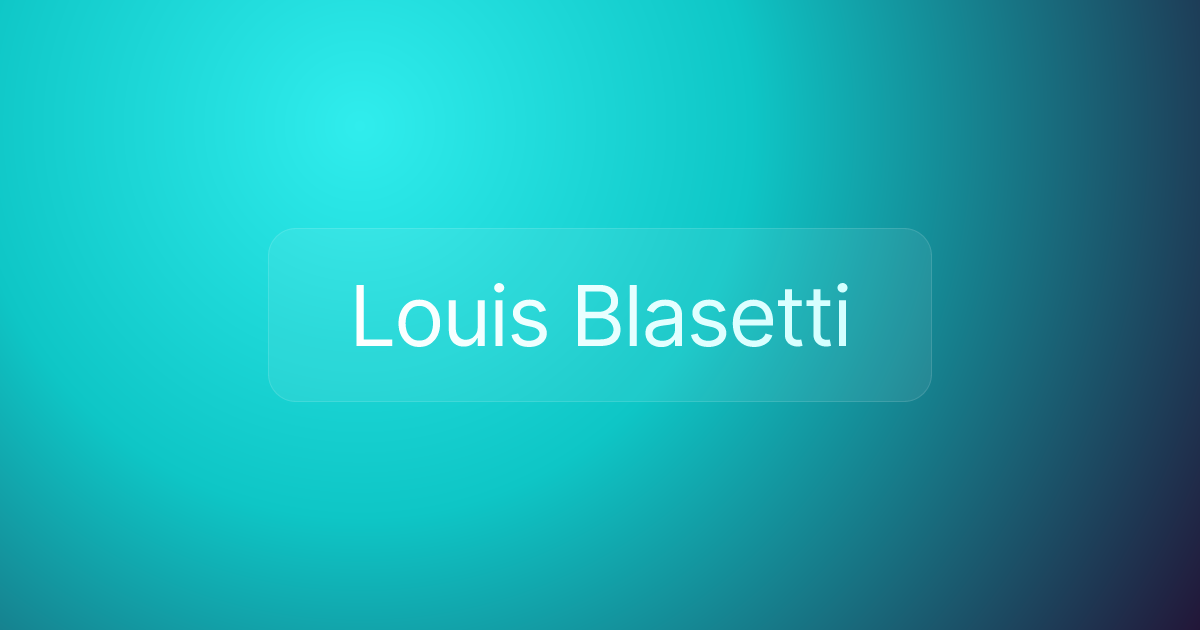 Louis Blasetti