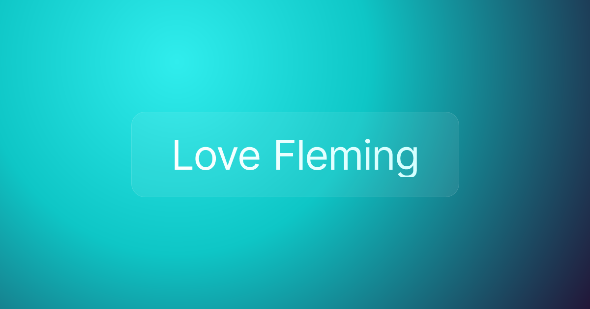 Love Fleming