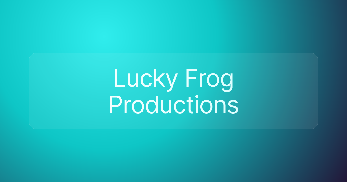 Lucky Frog Productions