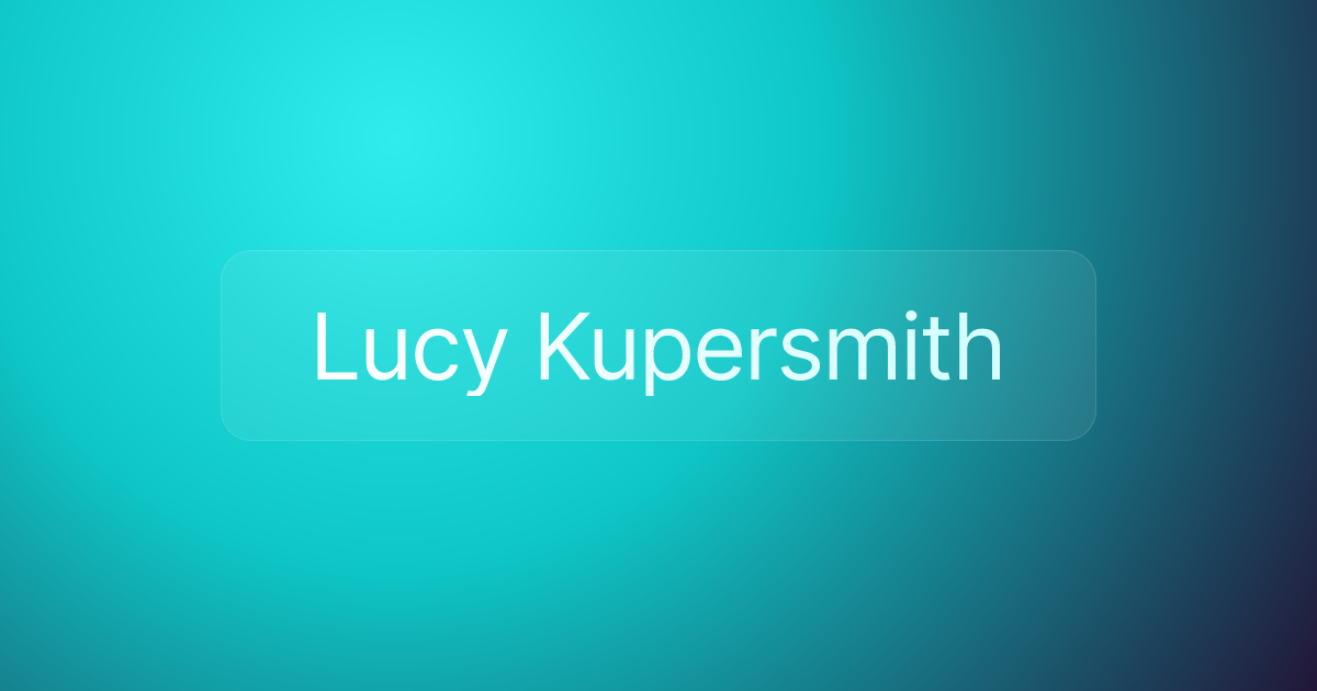 Lucy Kupersmith