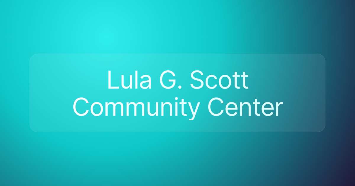 Lula G. Scott Community Center