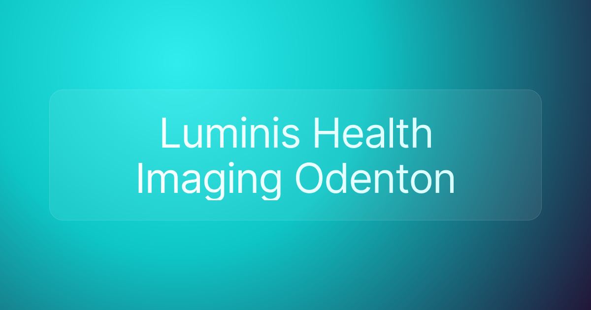 Luminis Health Imaging Odenton