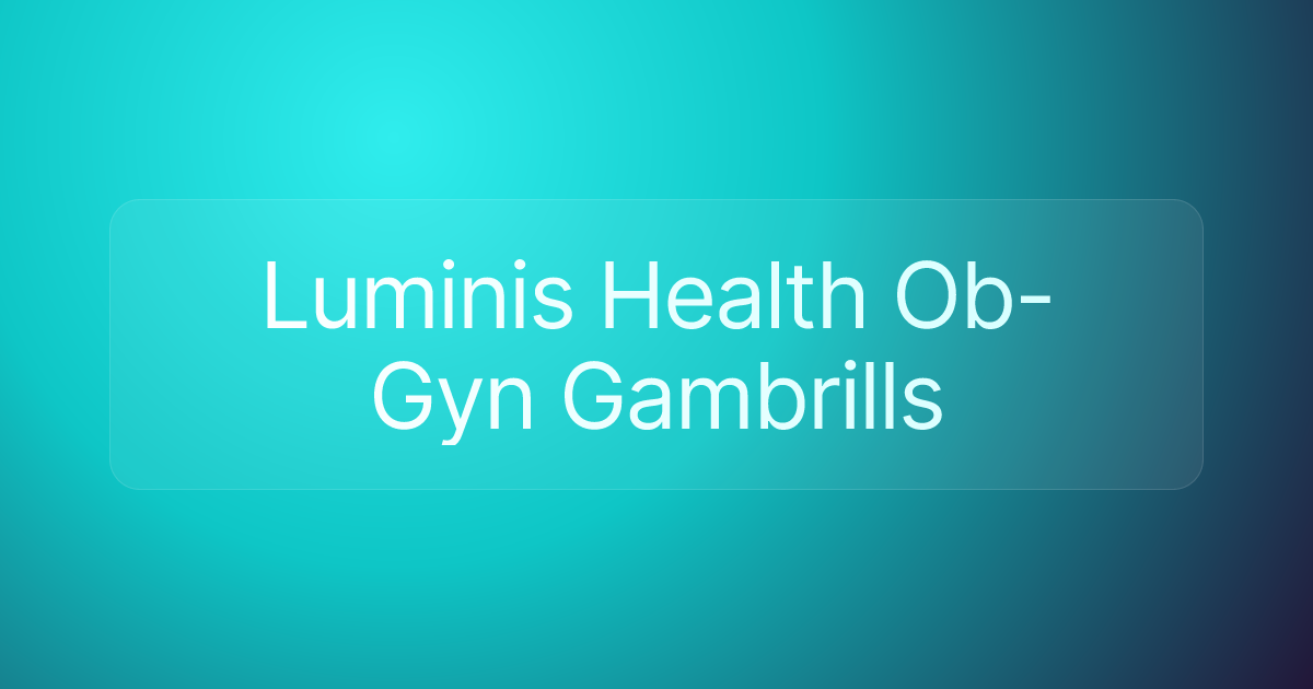 Luminis Health Ob-Gyn Gambrills
