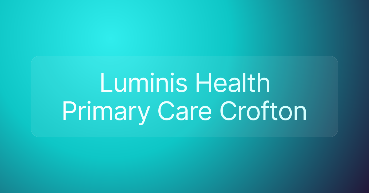 Luminis Health Primary Care Crofton