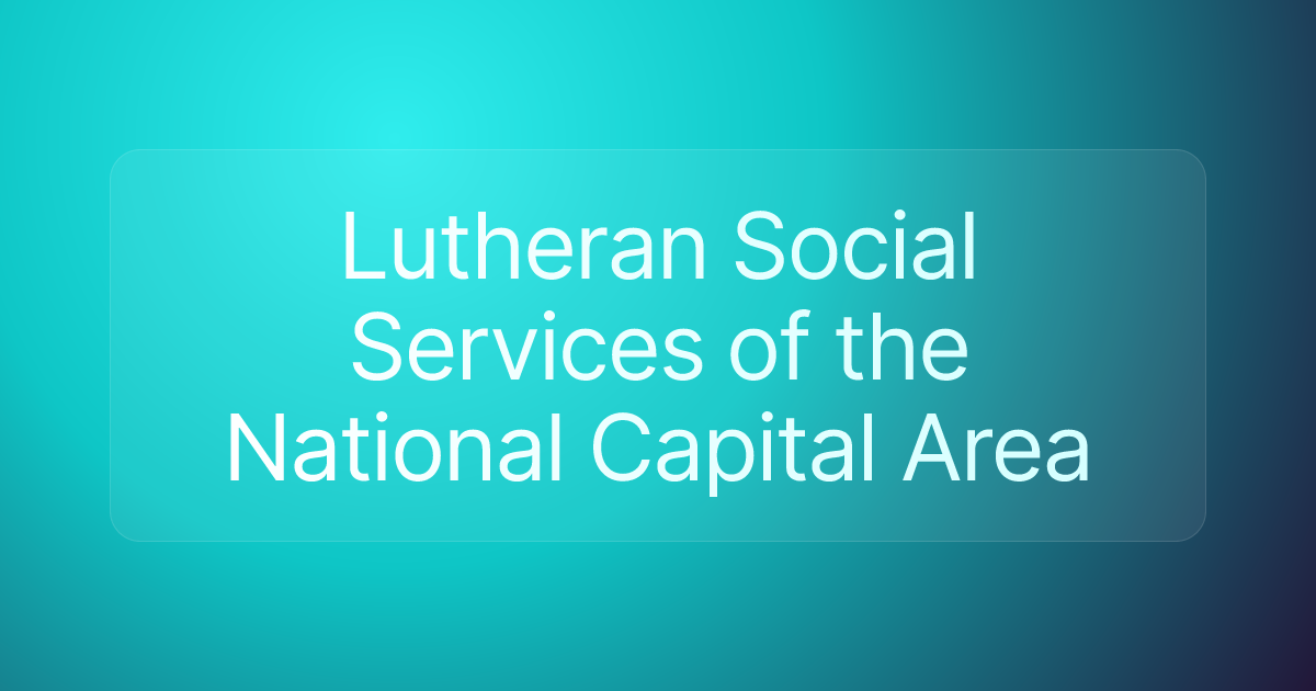 Lutheran Social Services of the National Capital Area