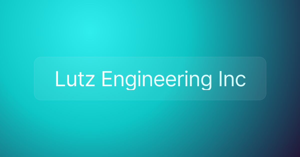 Lutz Engineering Inc