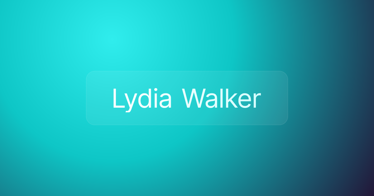Lydia Walker