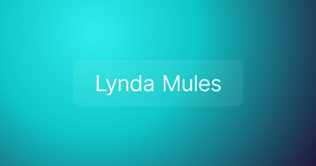 Lynda Mules