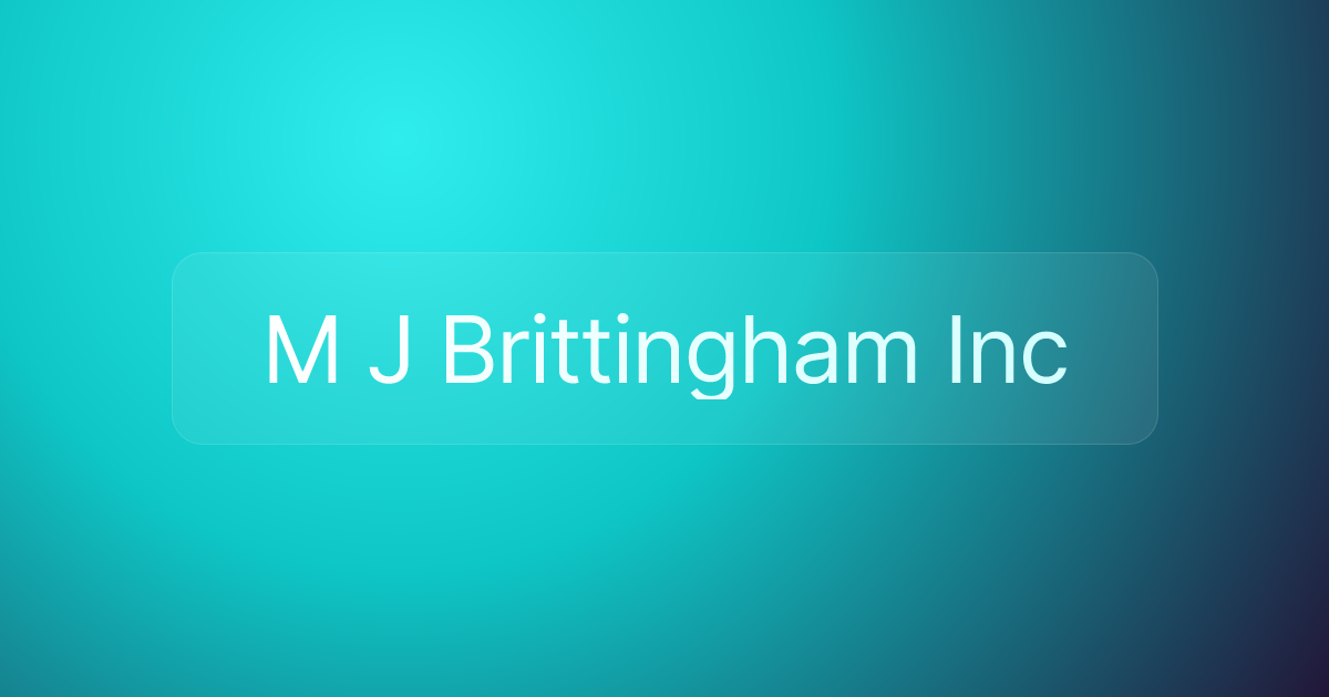 M J Brittingham Inc