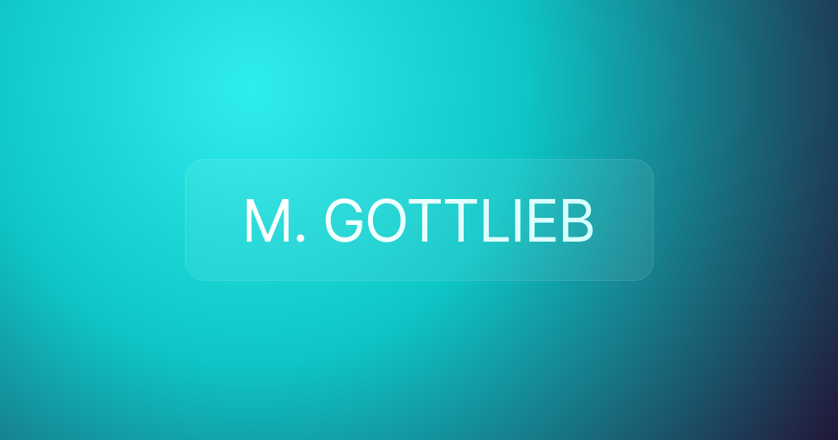 M. GOTTLIEB