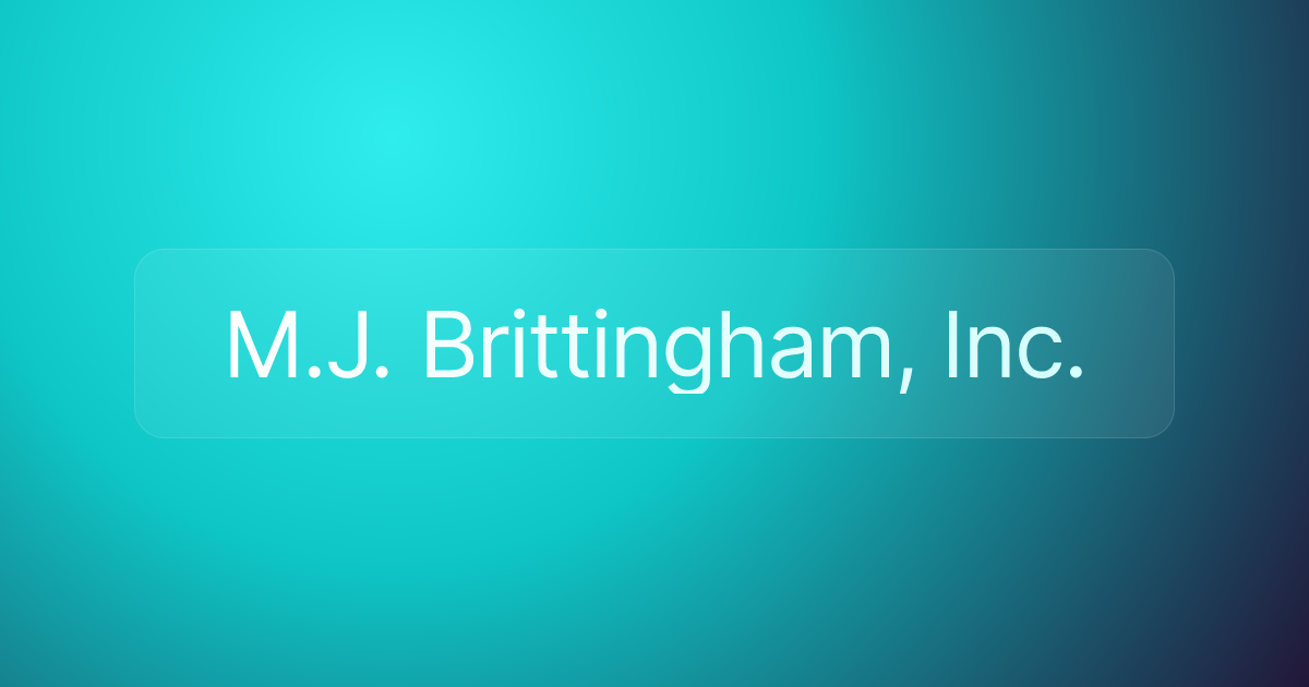 M.J. Brittingham, Inc.