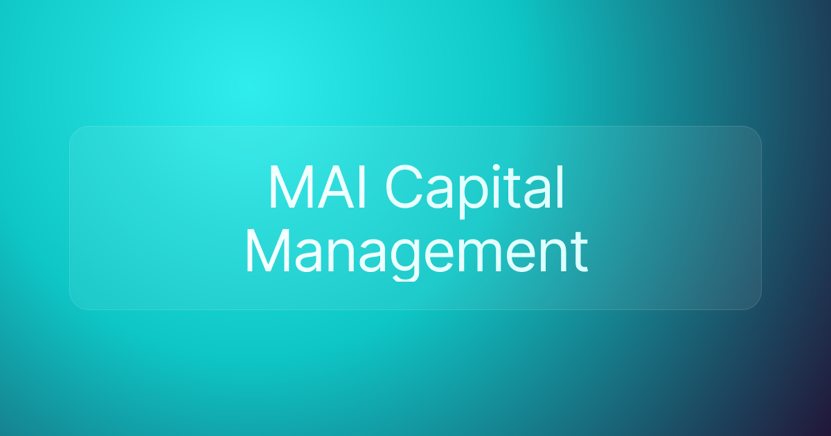 MAI Capital Management