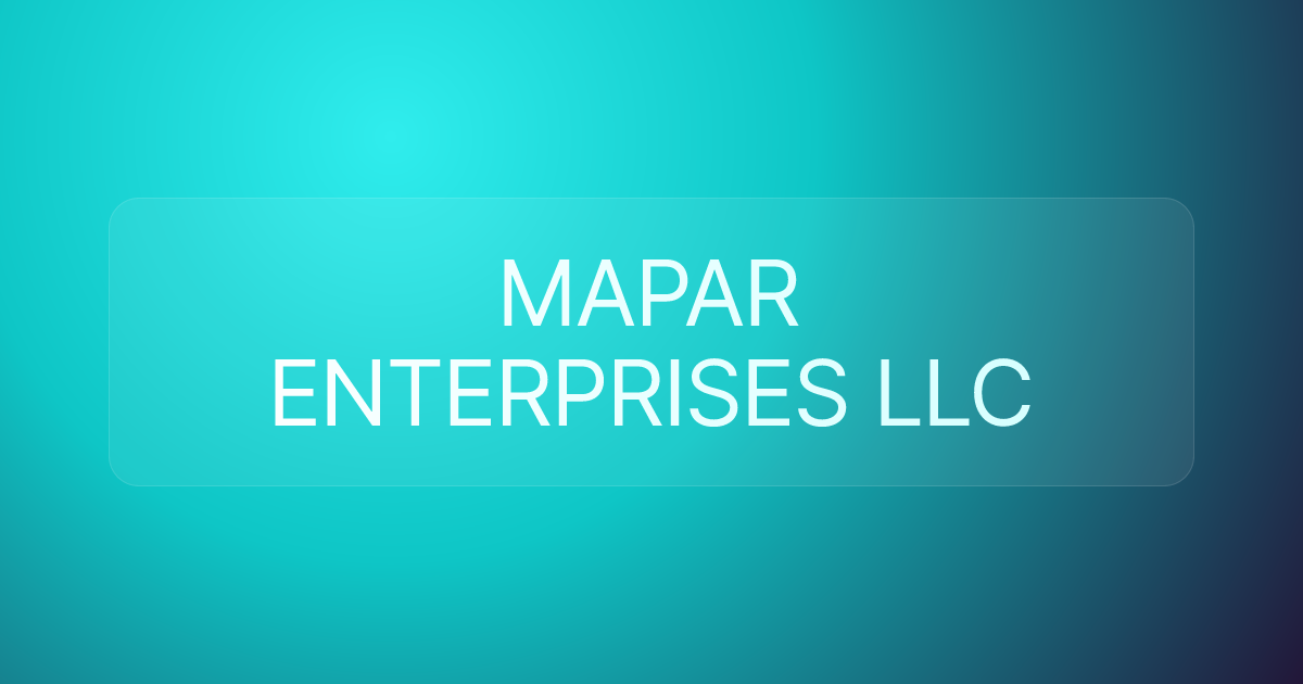 MAPAR ENTERPRISES LLC