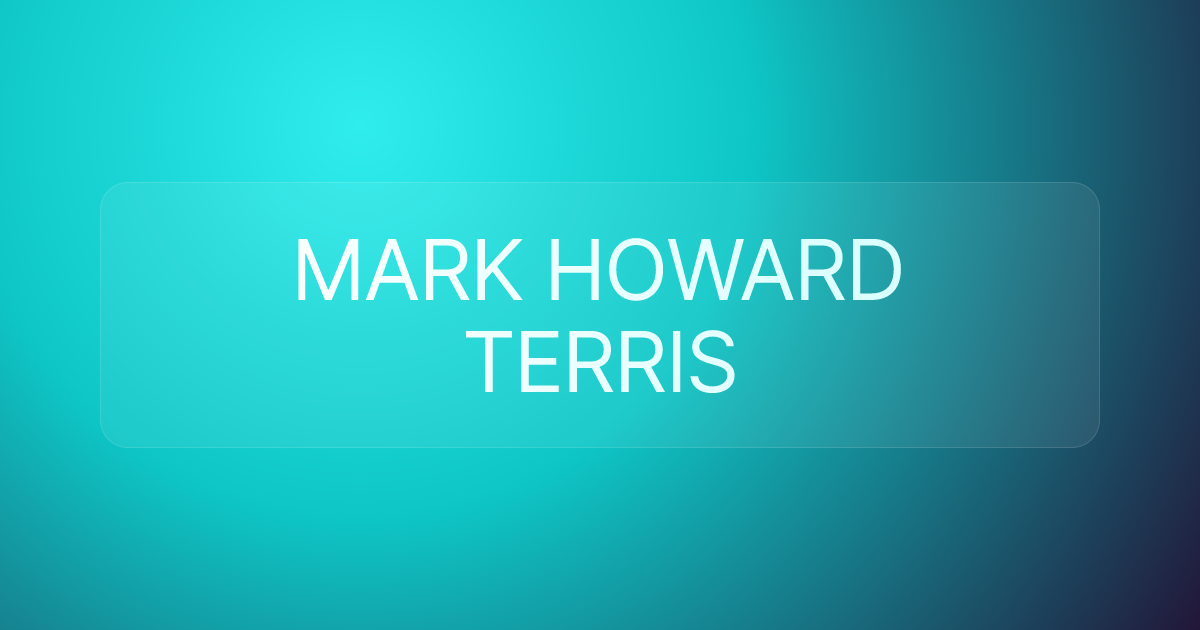 MARK HOWARD TERRIS