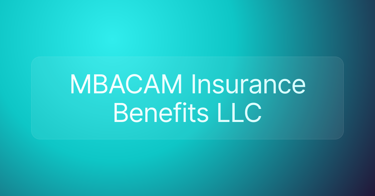 MBACAM Insurance Benefits LLC