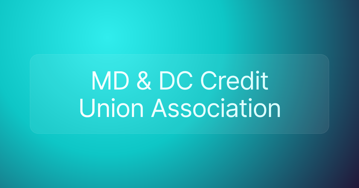MD & DC Credit Union Association