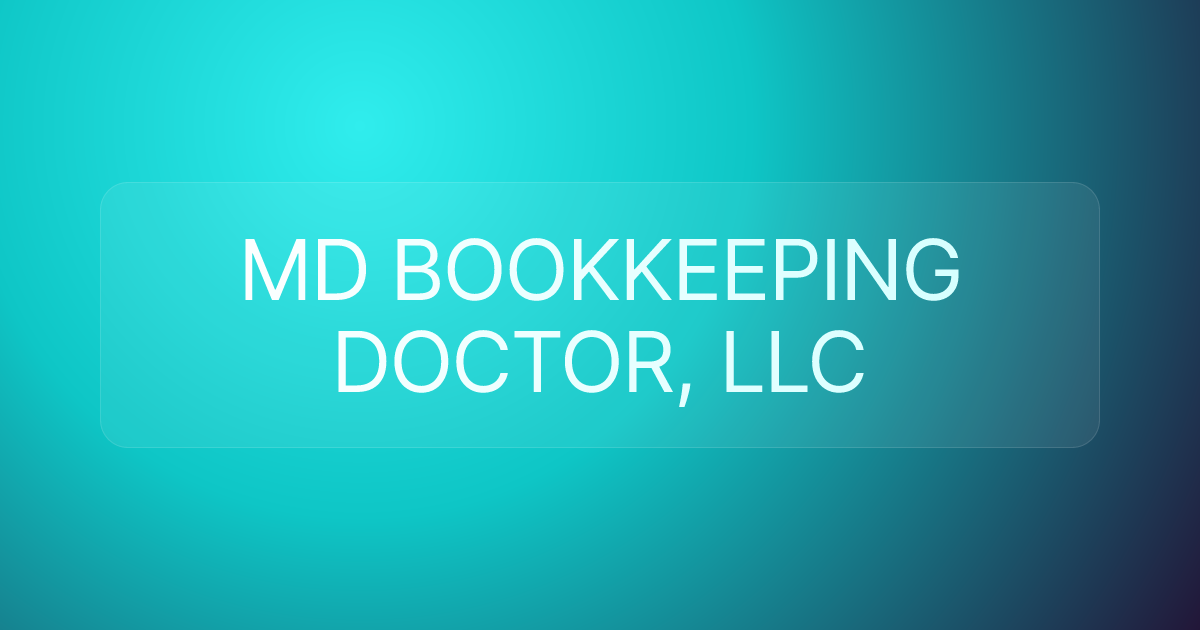 MD BOOKKEEPING DOCTOR, LLC