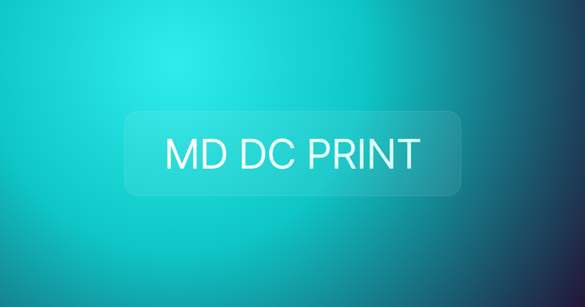 MD DC PRINT