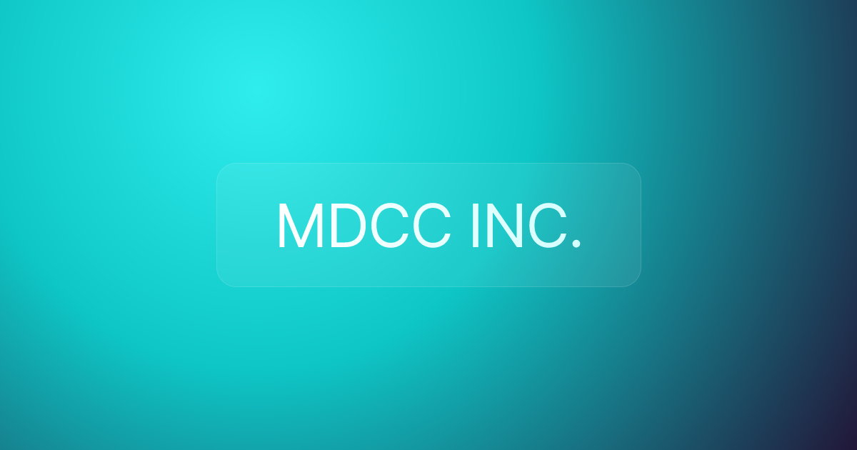 MDCC INC.