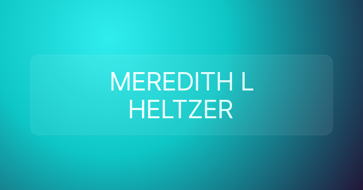 MEREDITH L HELTZER