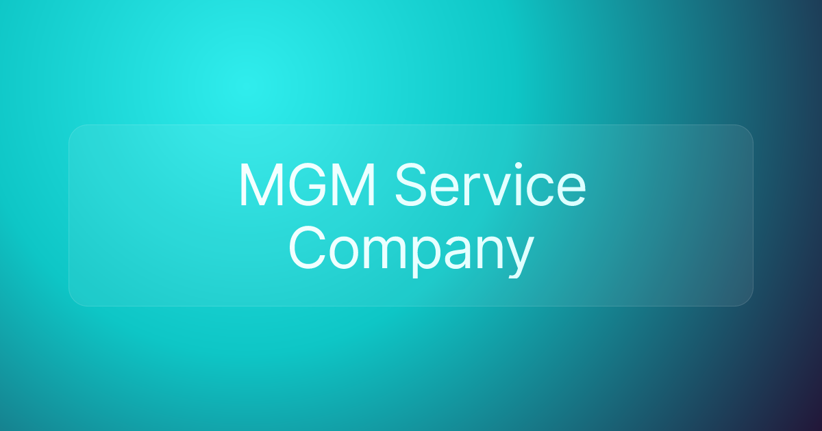 MGM Service Company