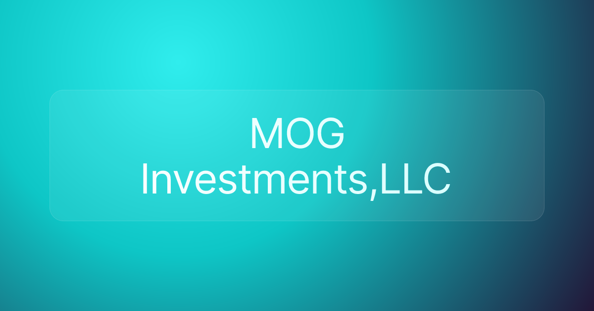 MOG Investments,LLC