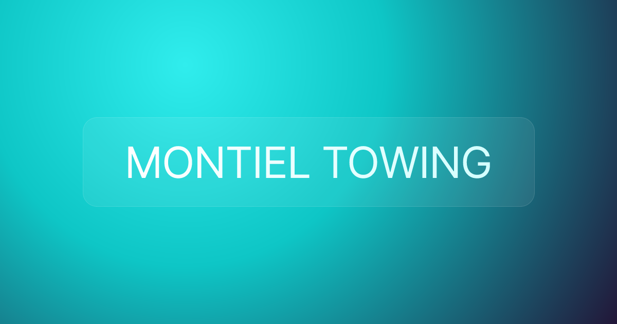 MONTIEL TOWING