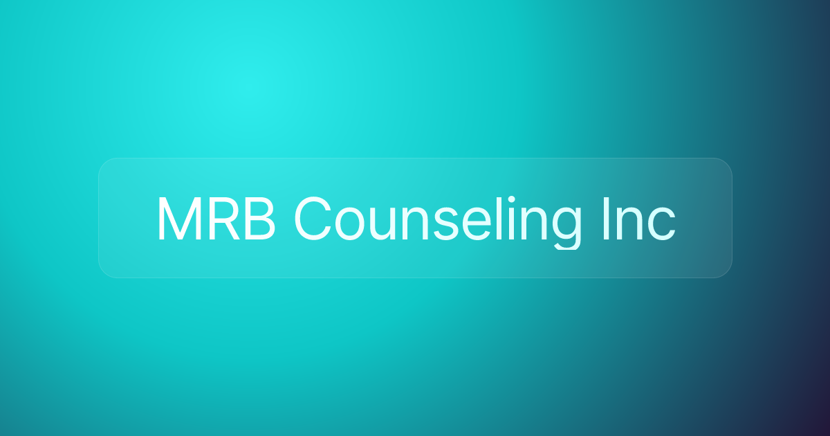 MRB Counseling Inc