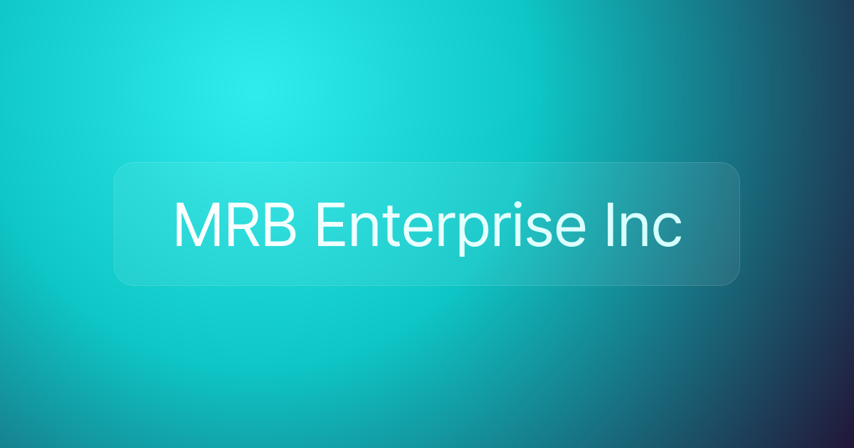 MRB Enterprise Inc
