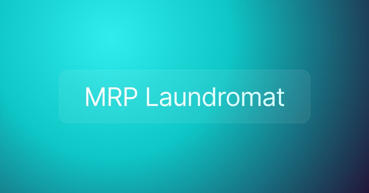 MRP Laundromat
