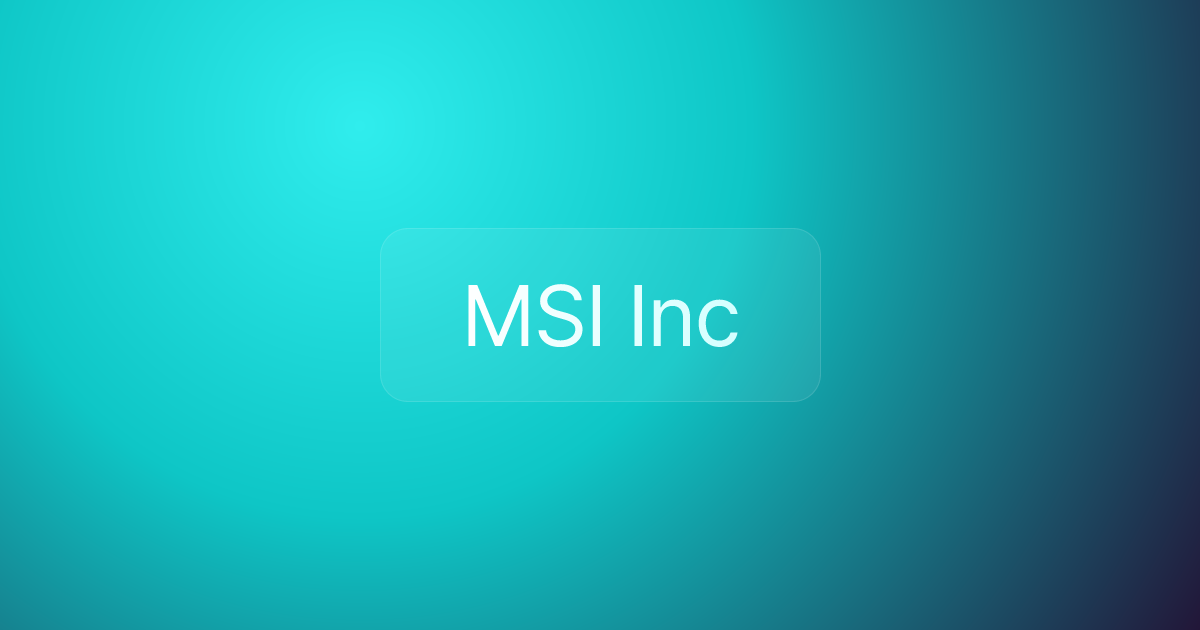 MSI Inc