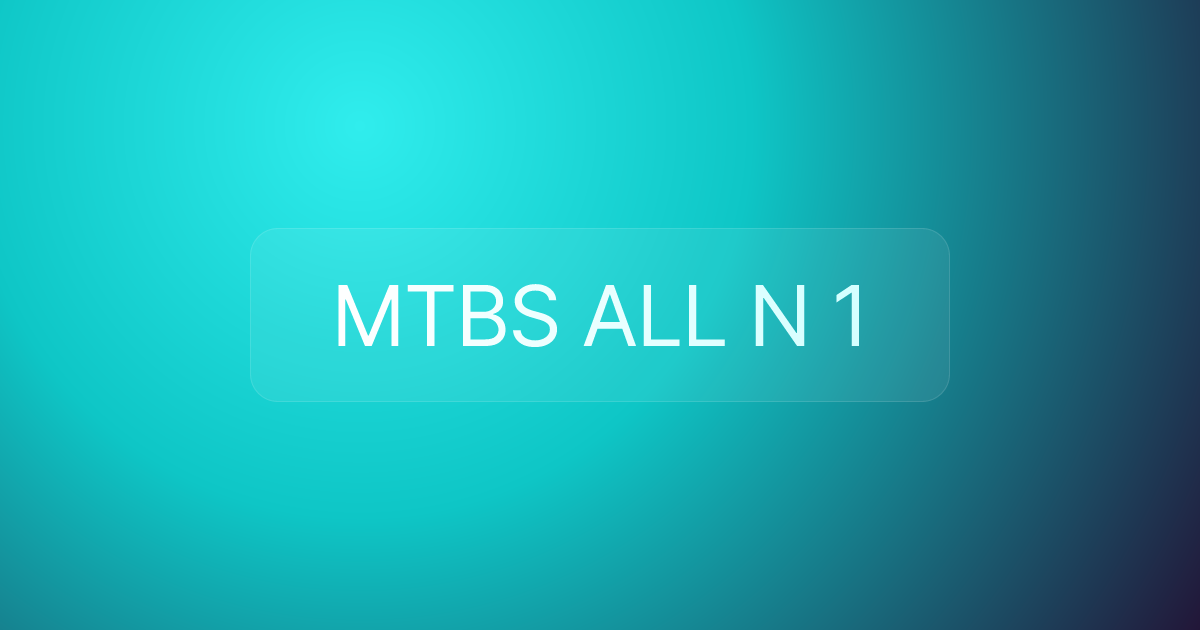 MTBS ALL N 1