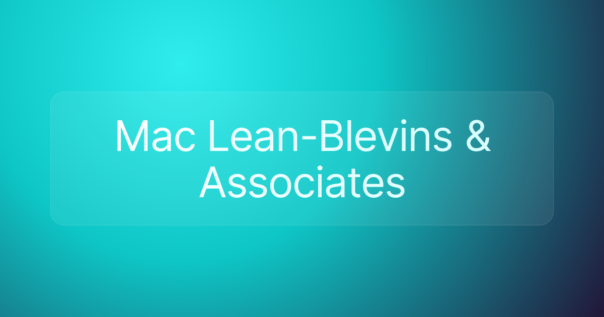 Mac Lean-Blevins & Associates