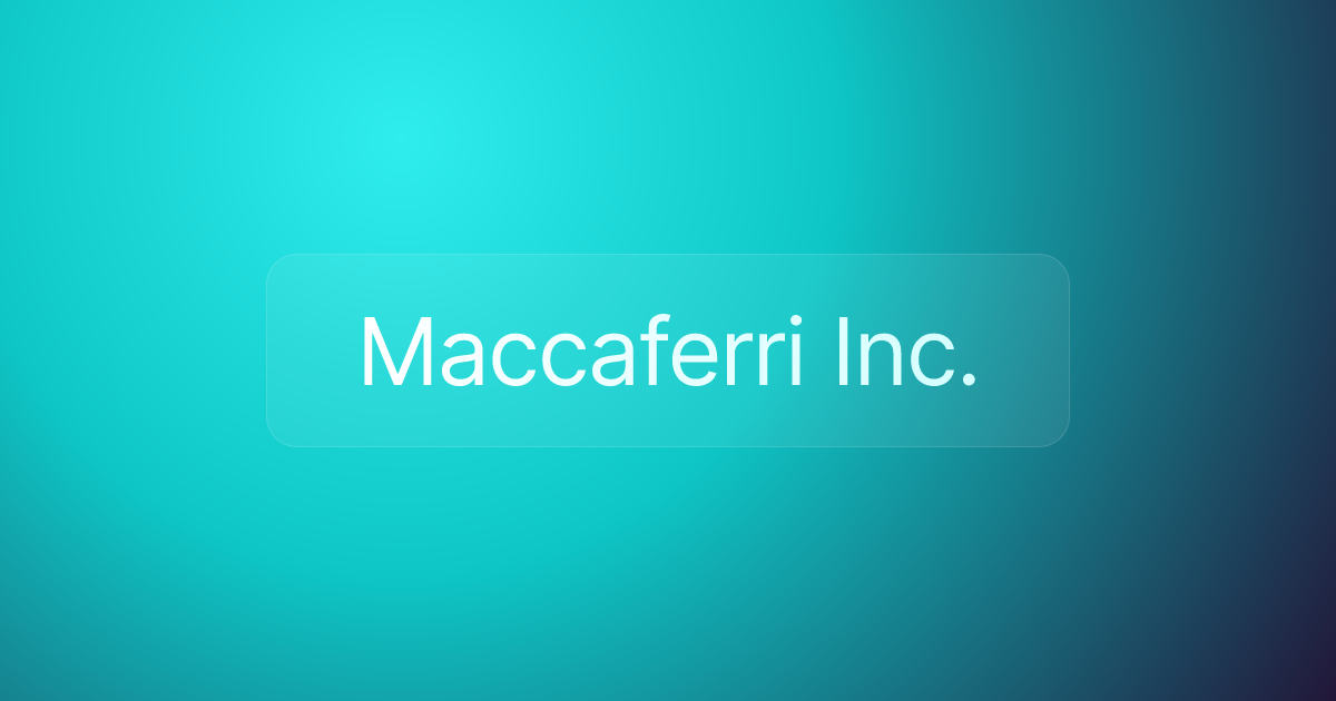 Maccaferri Inc.