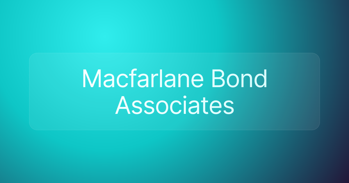 Macfarlane Bond Associates