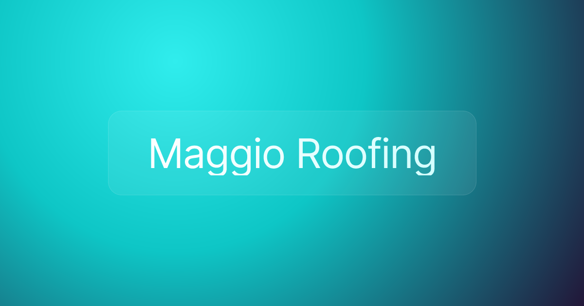 Maggio Roofing