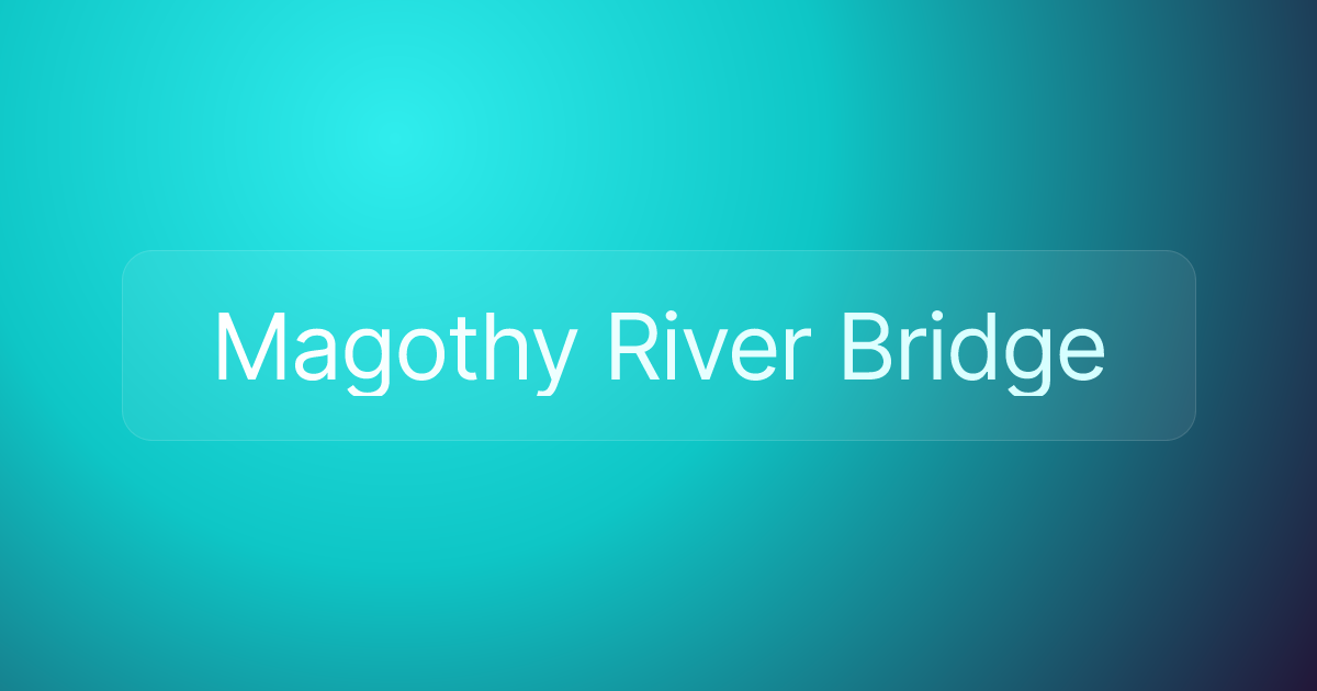 Magothy River Bridge