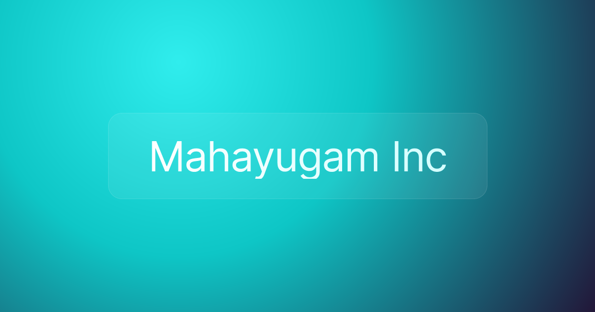 Mahayugam Inc