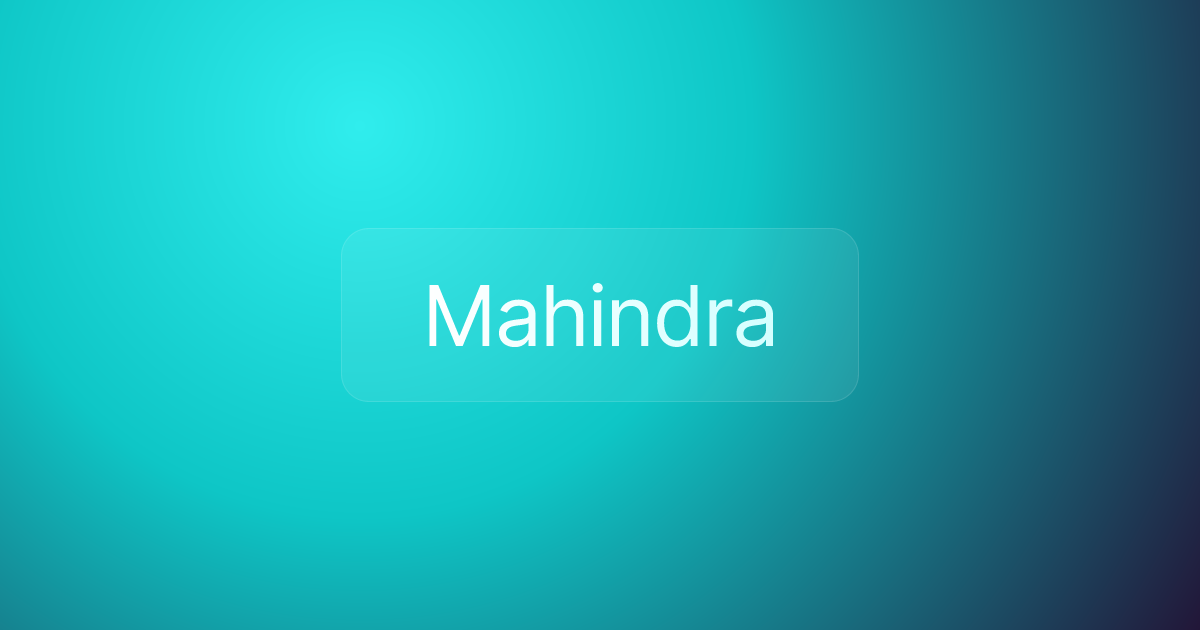 Mahindra