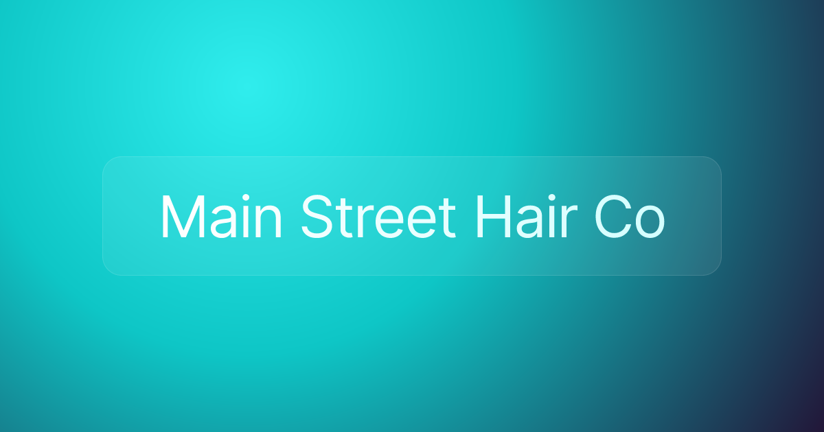 Main Street Hair Co